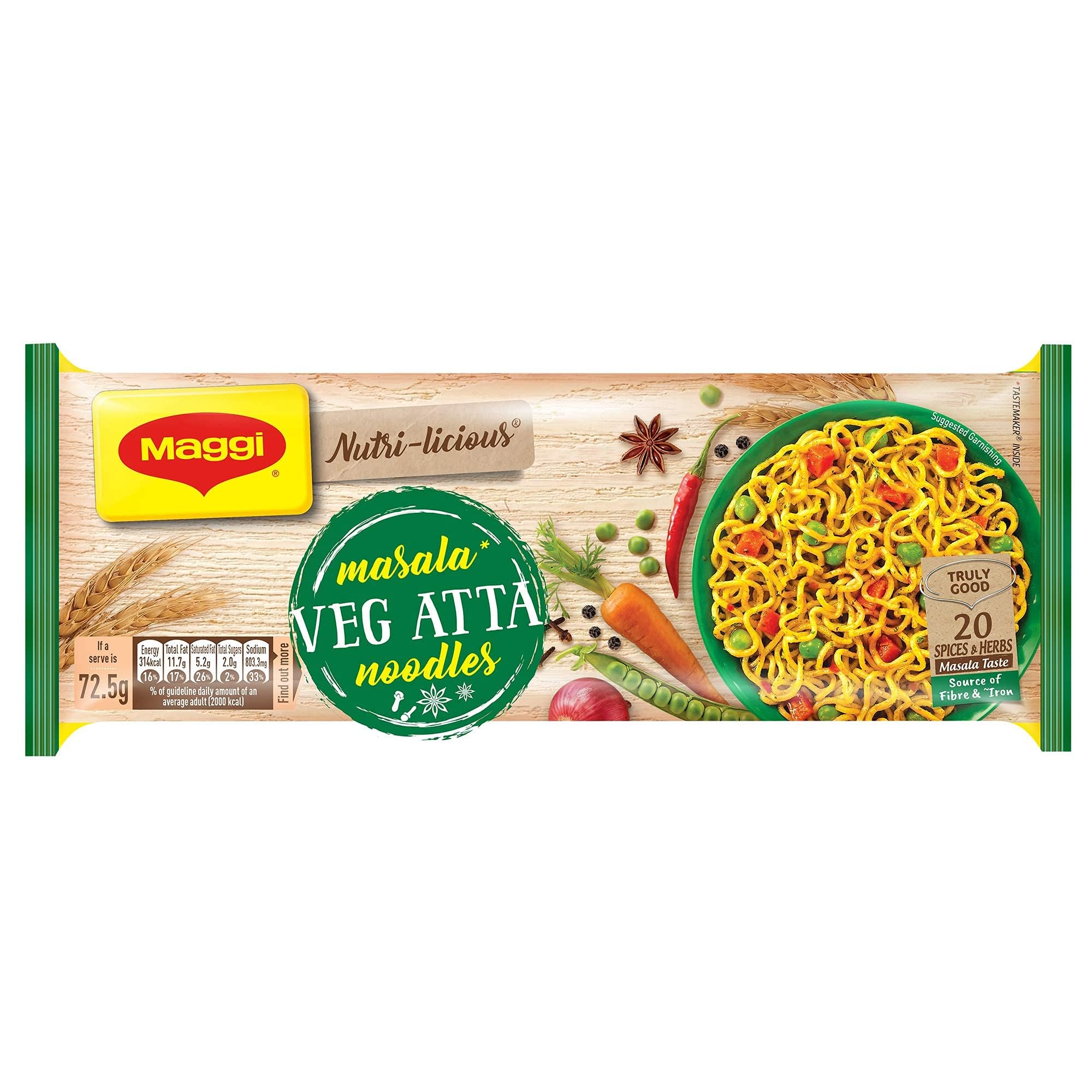 MAGGI VEG ATTA NOODLES MASALA 290G