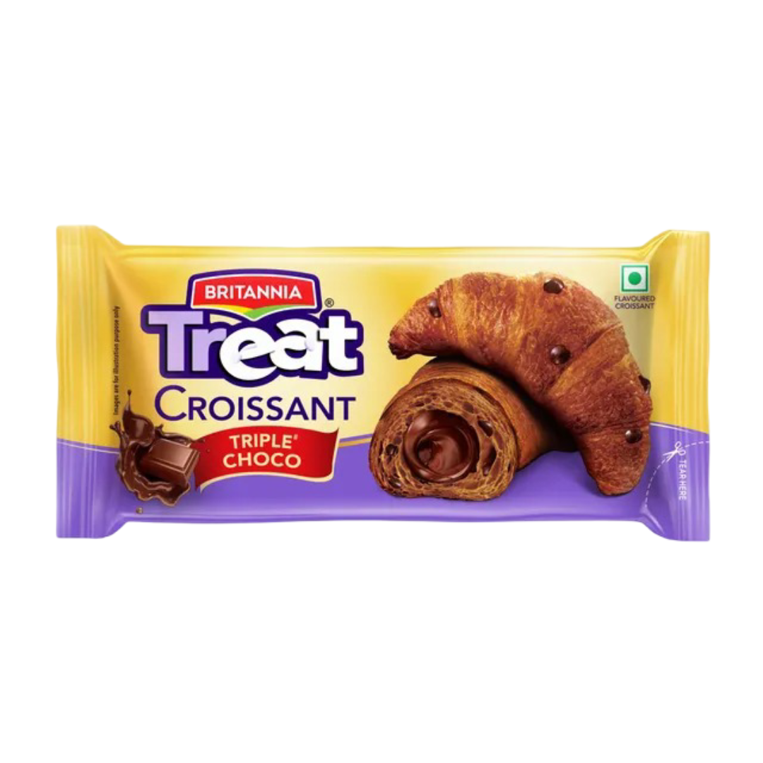 CROISSANT TRIPLE CHOCO BUN 30Rs
