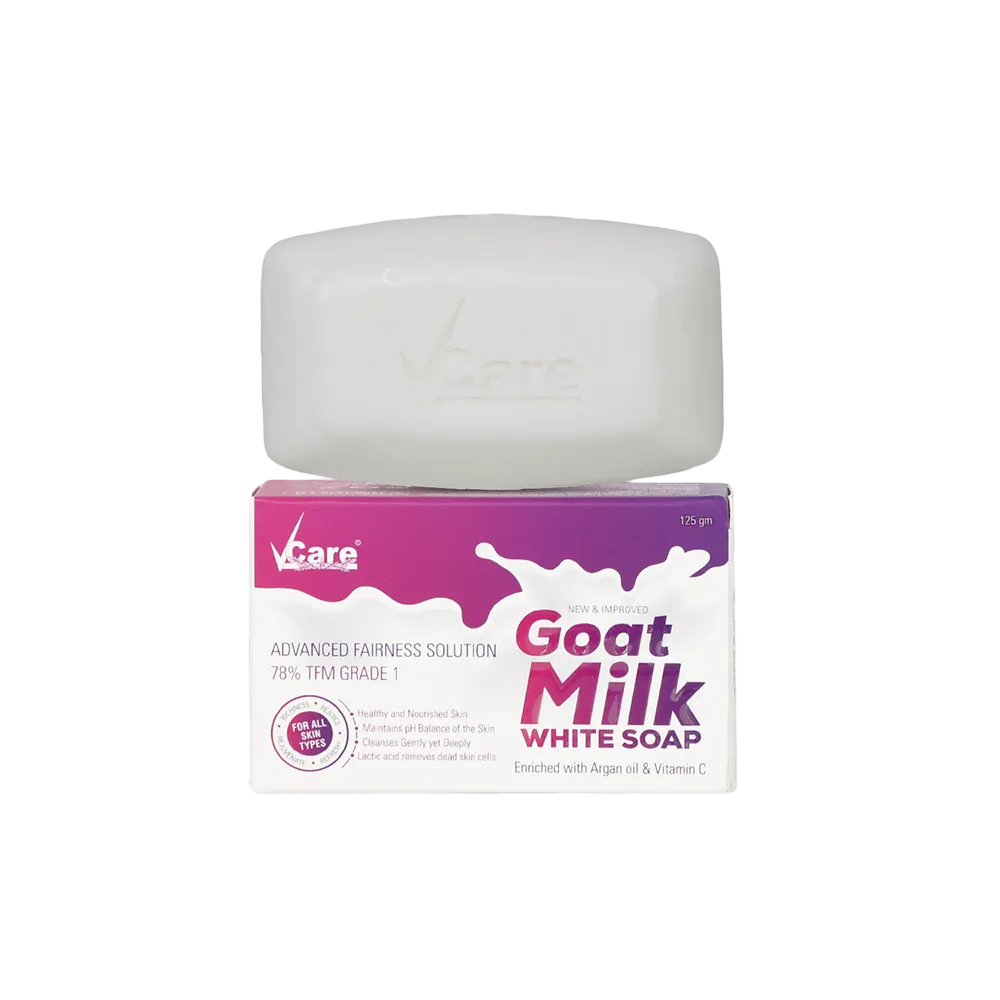 V CARE GOAT MILK WHITE SOAP 125G
